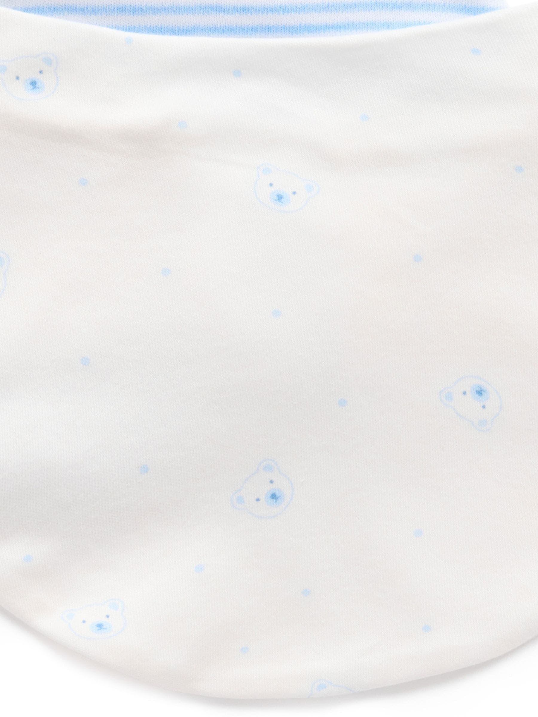 Blauw - Purebaby Essential Dribble Bibs 2 Pack