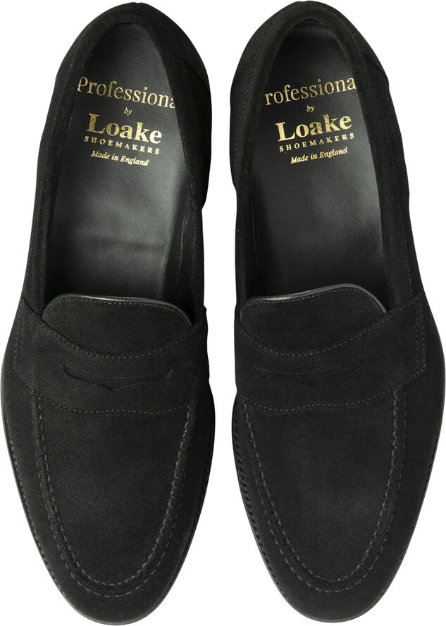 Loake IMPERIAL BLACK SUEDE Black