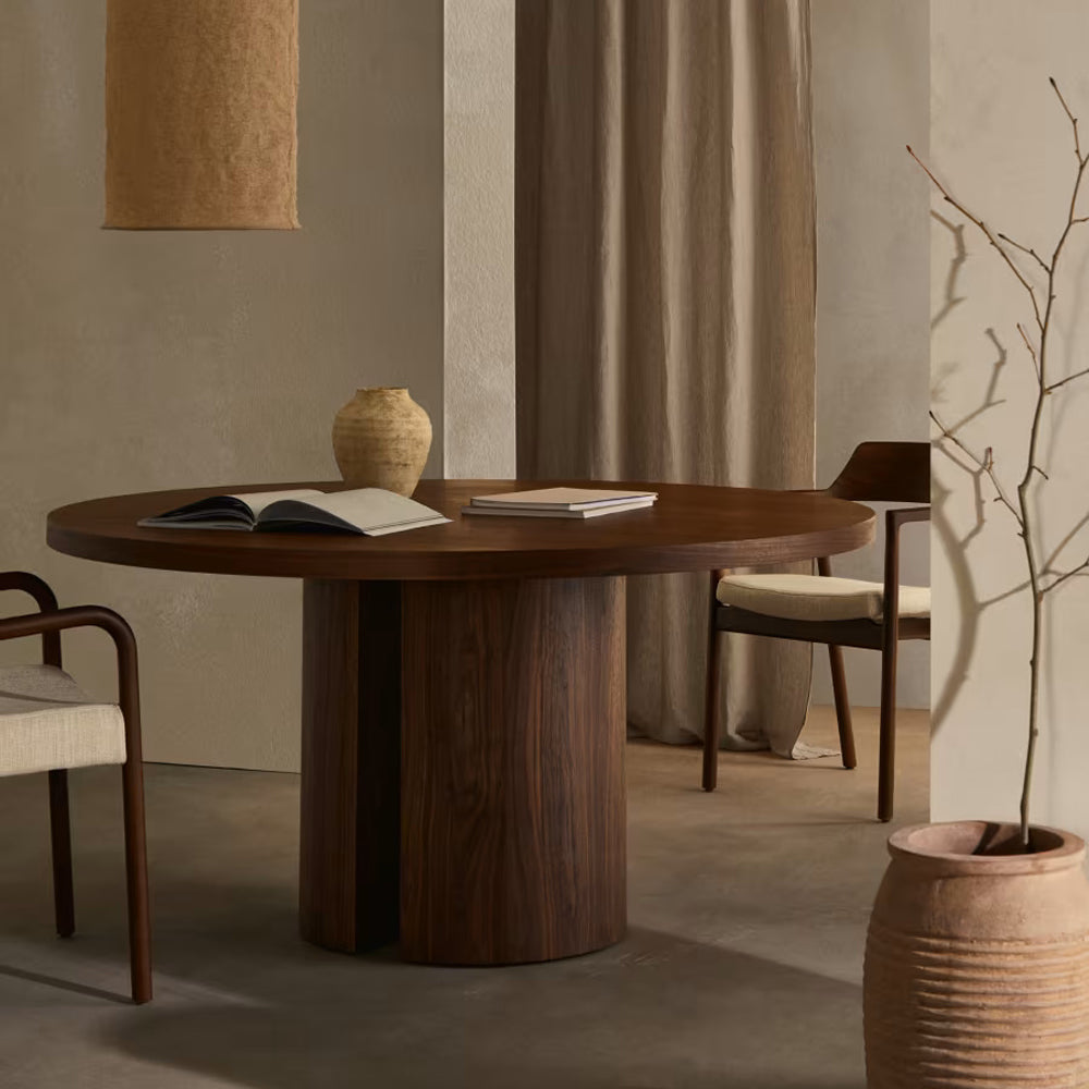 Kave Home Nealy Eettafel Ã 150 cm - Walnoot
