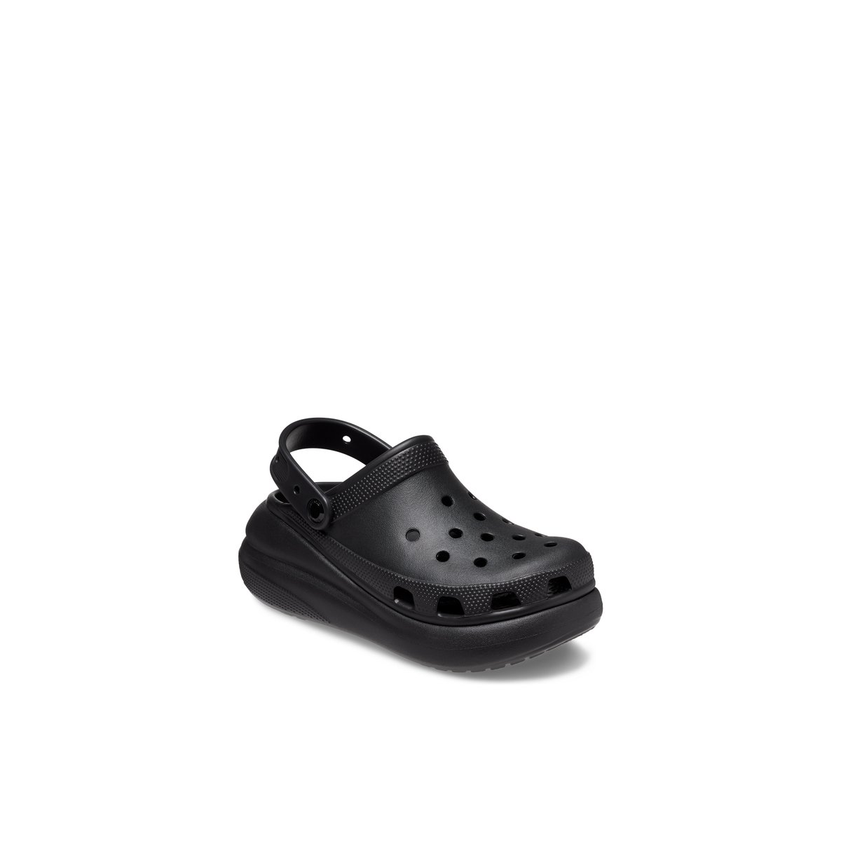 CROCS-Classiccrush-Sabots - Talon plat - Noir