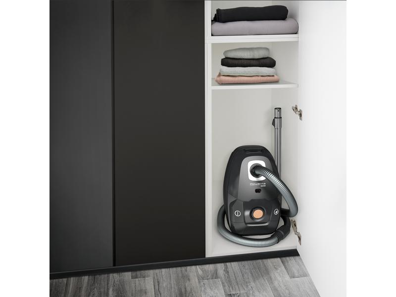 Rowenta Bodenstaubsauger Green Force Effitech Schwarz Staubsauger mit Beutel und Zubehör