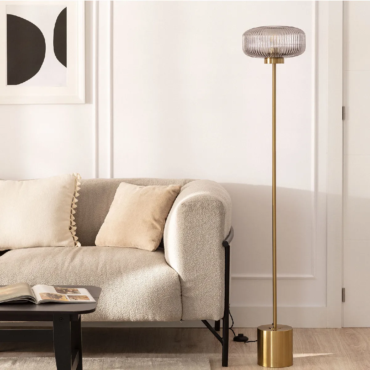 Ledkia Windsor Lampadaire - Doré