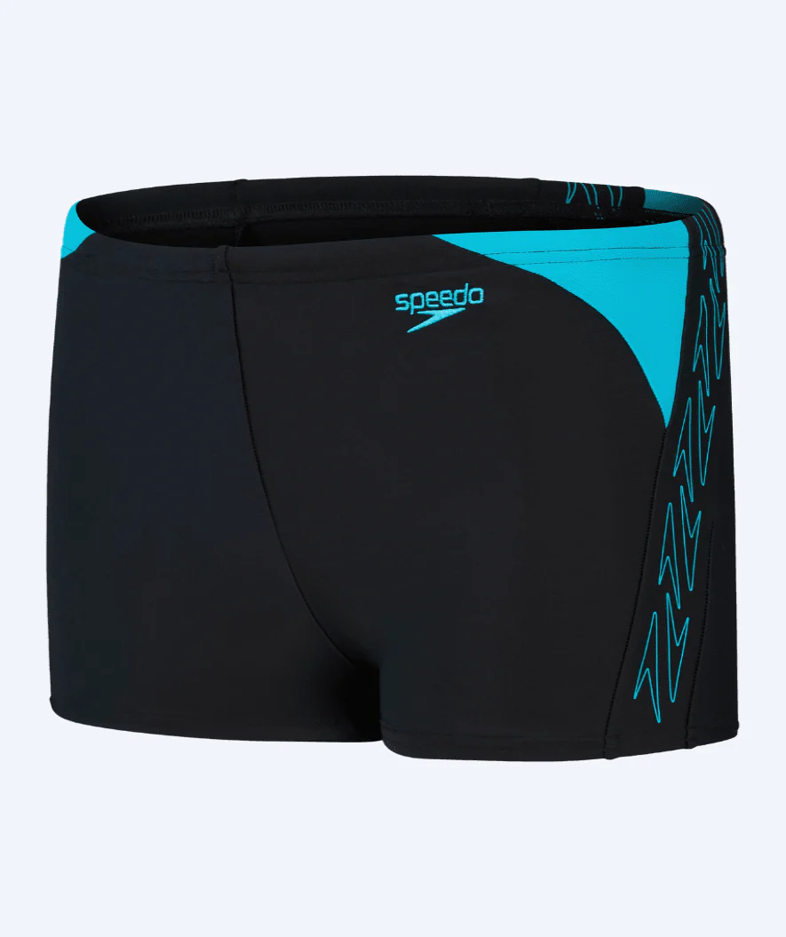 Speedo aquashorts til drenge - Hyperboom Splice - Sort/blå