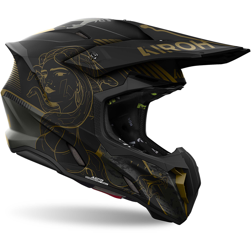 Airoh - Casque Twist 3 Titan Noir / Or / Mat