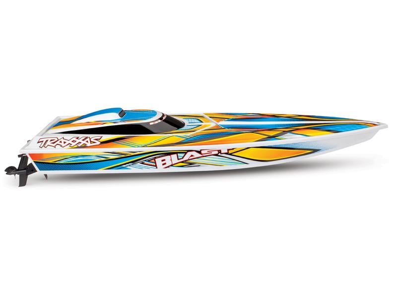 Traxxas Speedboot Blast 603 mm Orange RTR RC Rennboot mit «Deep-V» Rumpf
