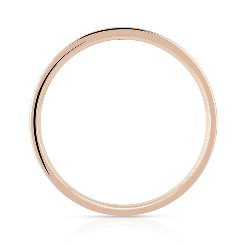 Alliance or 750 rose laque céramique blanche et diamant