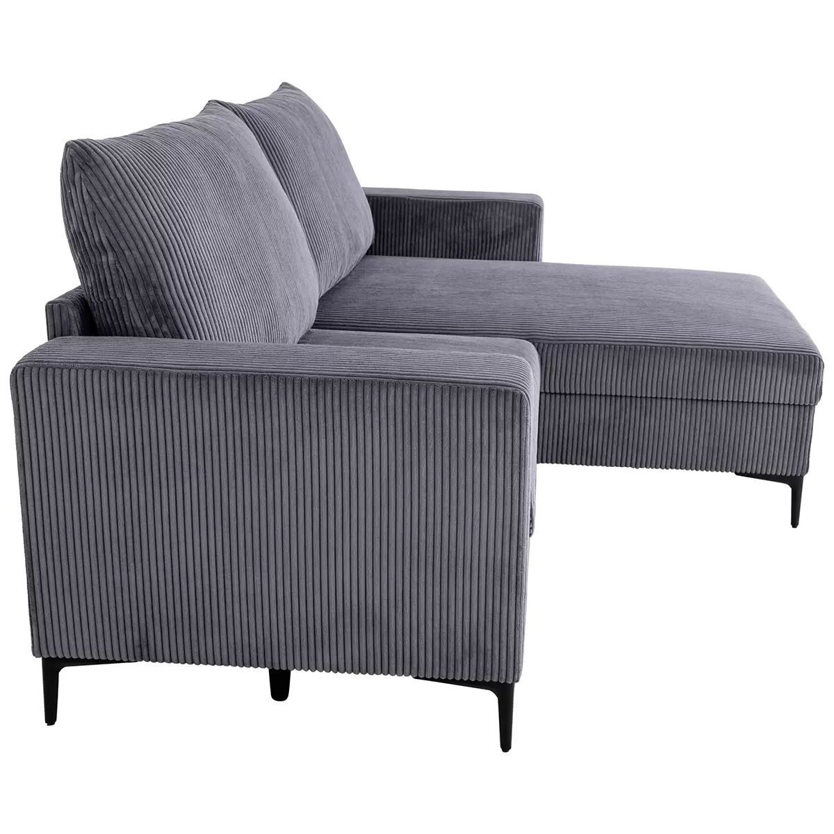 Ecksofa Toffee Anthrazit