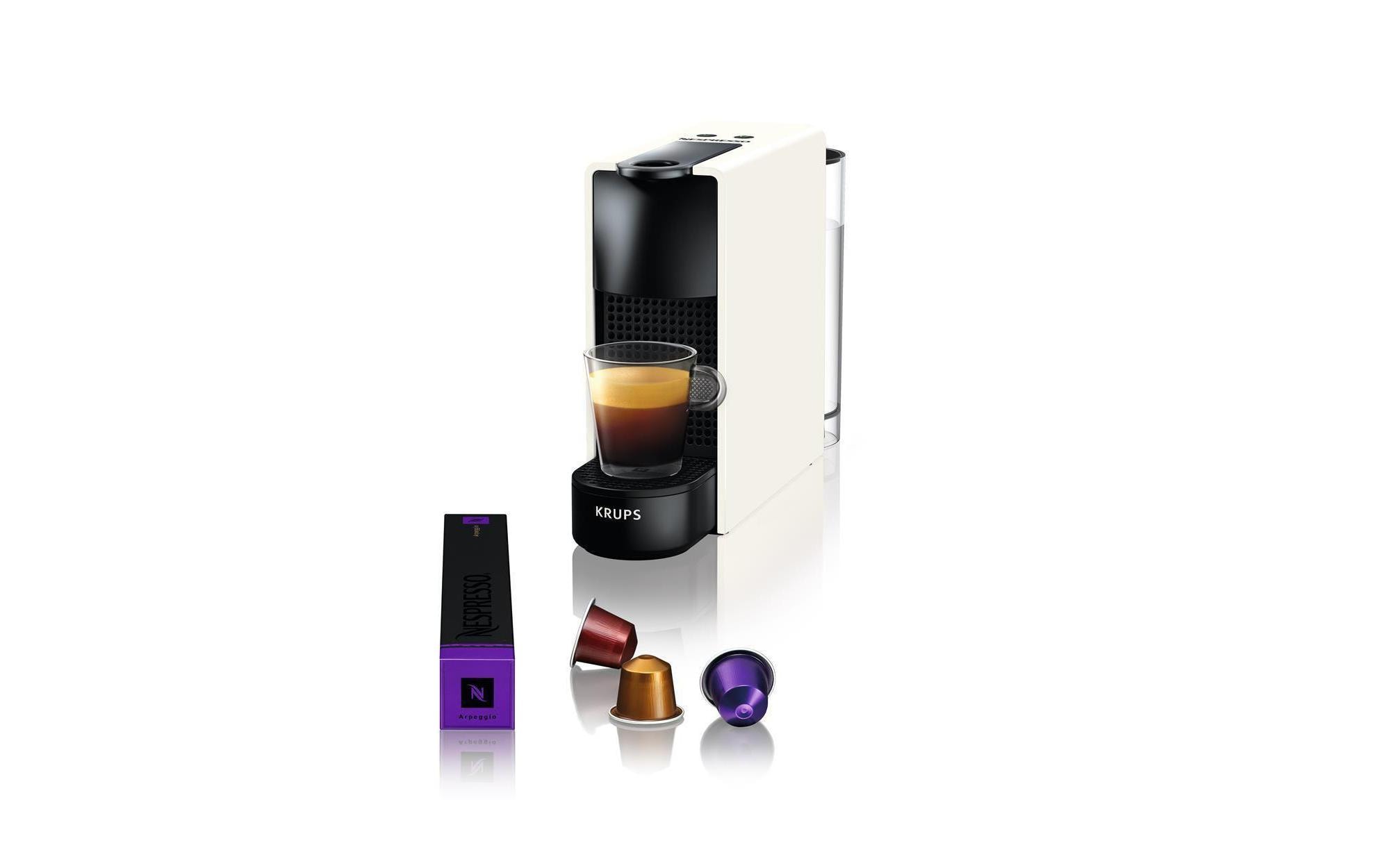 Kaffeemaschine Nespresso Essenza Mini XN1101 Schwarz/WeissKapselmaschine