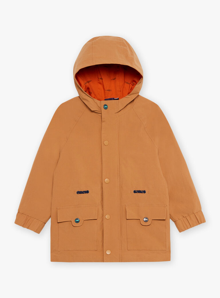 Parka camel 3 en 1 à capuche