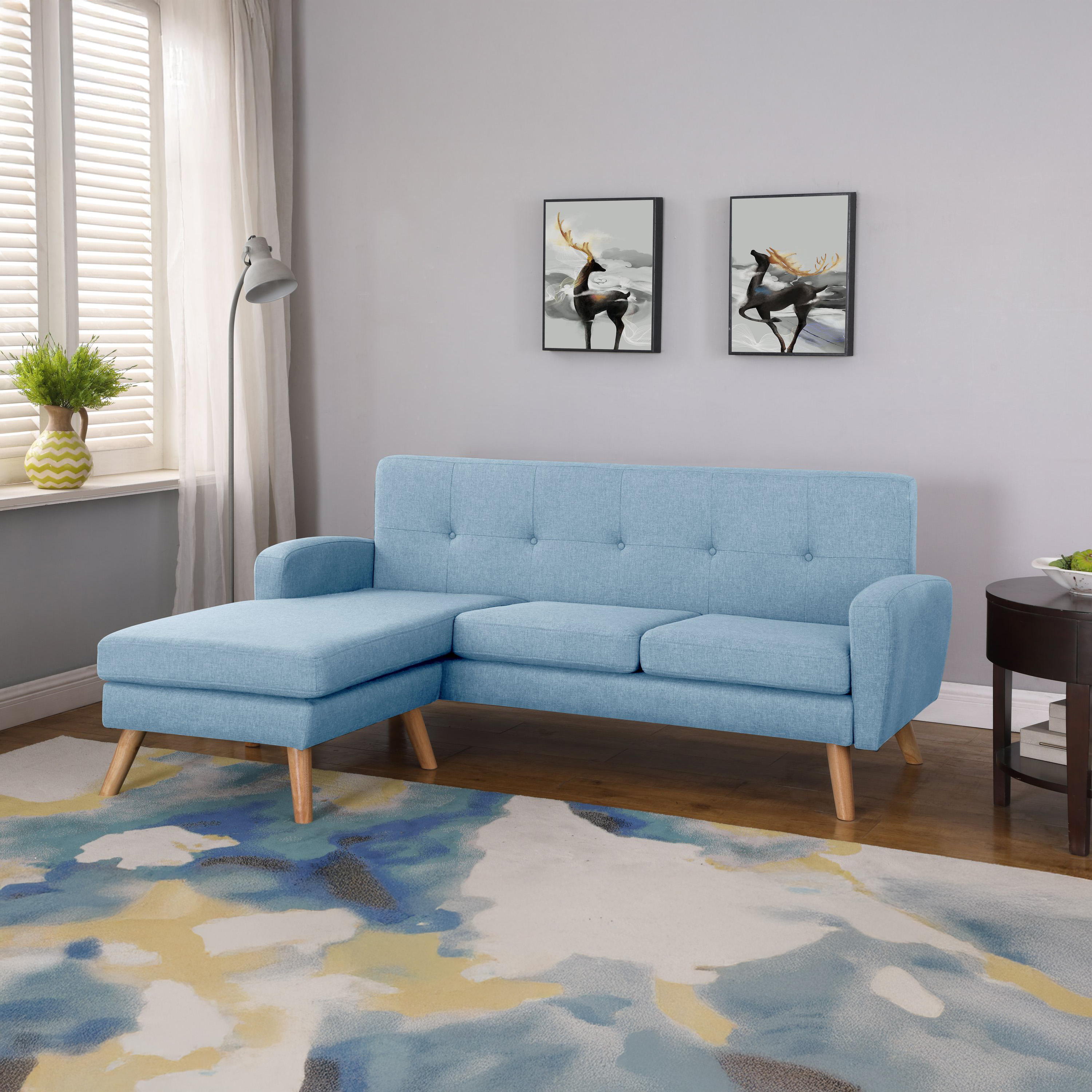 Ecksofa SALLY blau