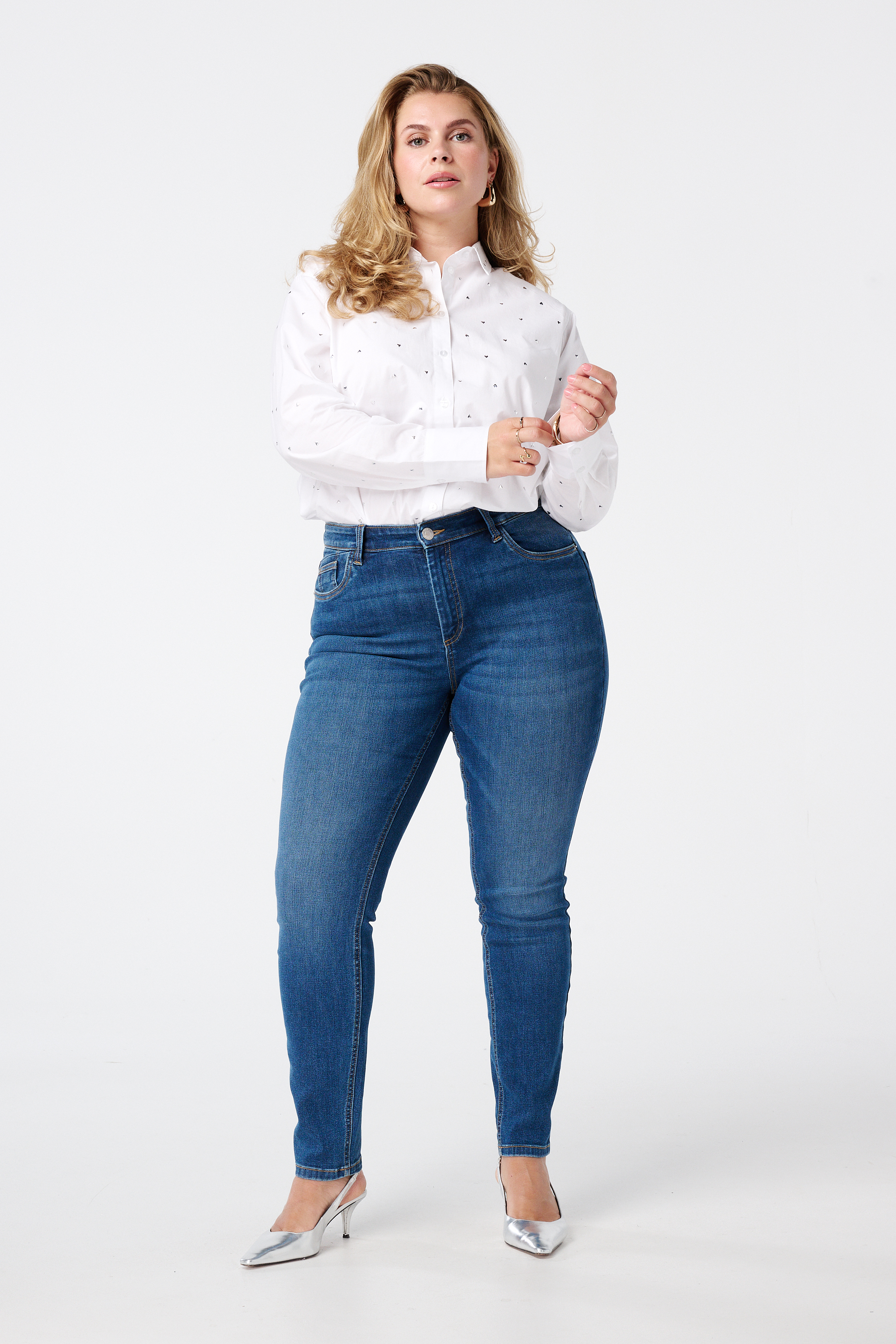 Slim leg jeans IRIS Dark Denim