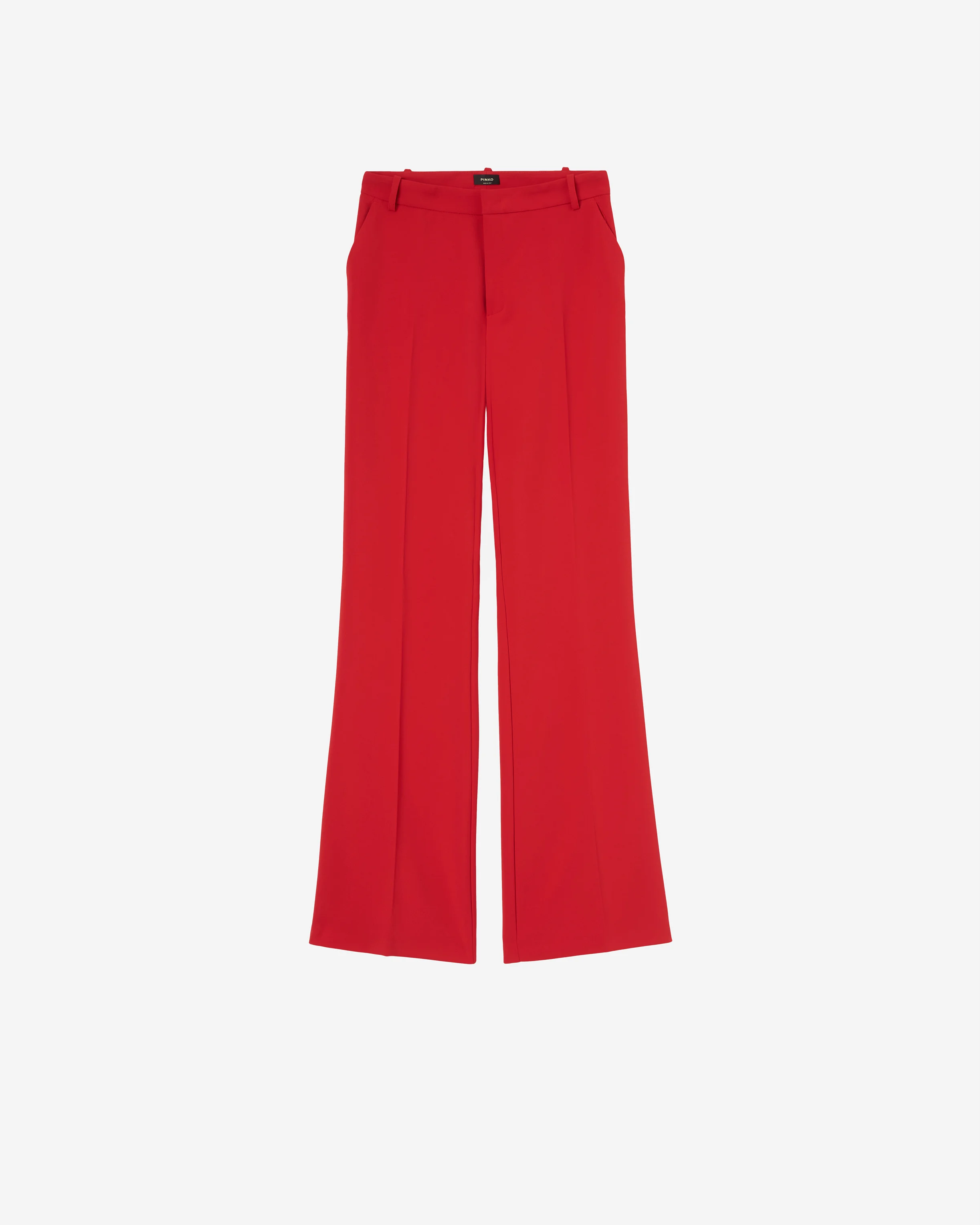 Pantalon taille haute | Rouge