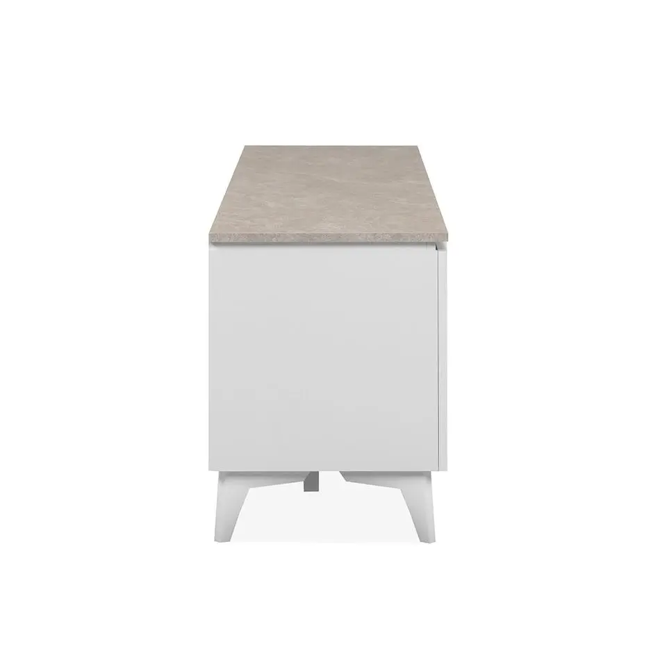 CALICOSY - TV-Meubel BERTRIX 56A - Wit - 51,5x177x40 cm