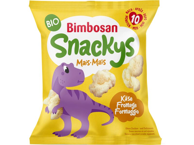 Bimbosan Bio-Mais-Snacks mit Käse 20 g Bio-Snackys für Kinder