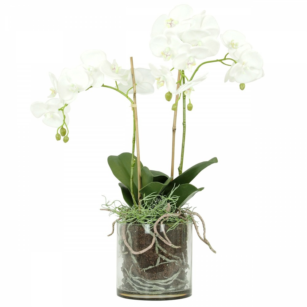 Orchidées artificielles toucher naturel 65cm