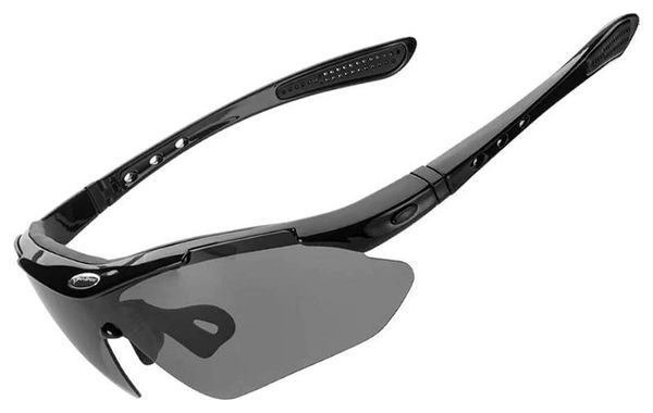Lunettes de cyclisme photochromiques Rockbros 10143 UV400 - Noir