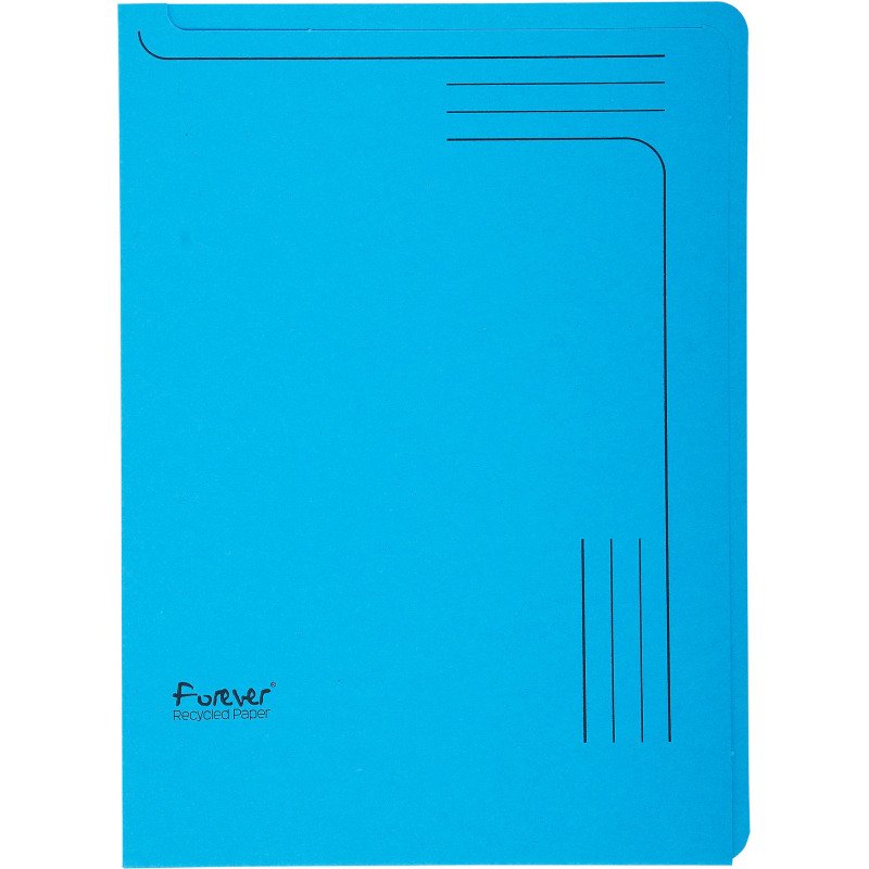 Chemises coin papier avec fenêtre Forever Exacompta  A4 couleurs assorties- Paquet de 25