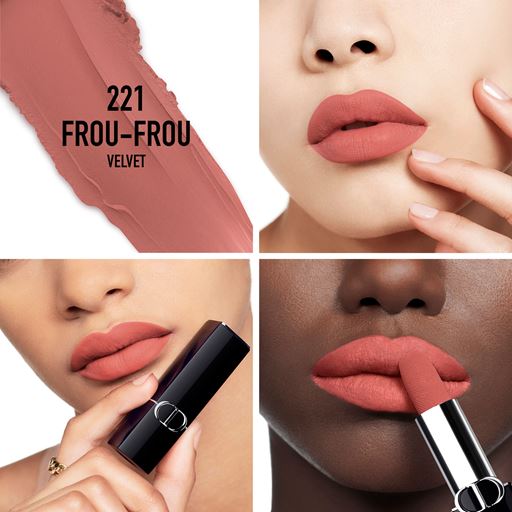 Dior Rouge Dior New Velvet Lipstick, 221 Frou-Frou