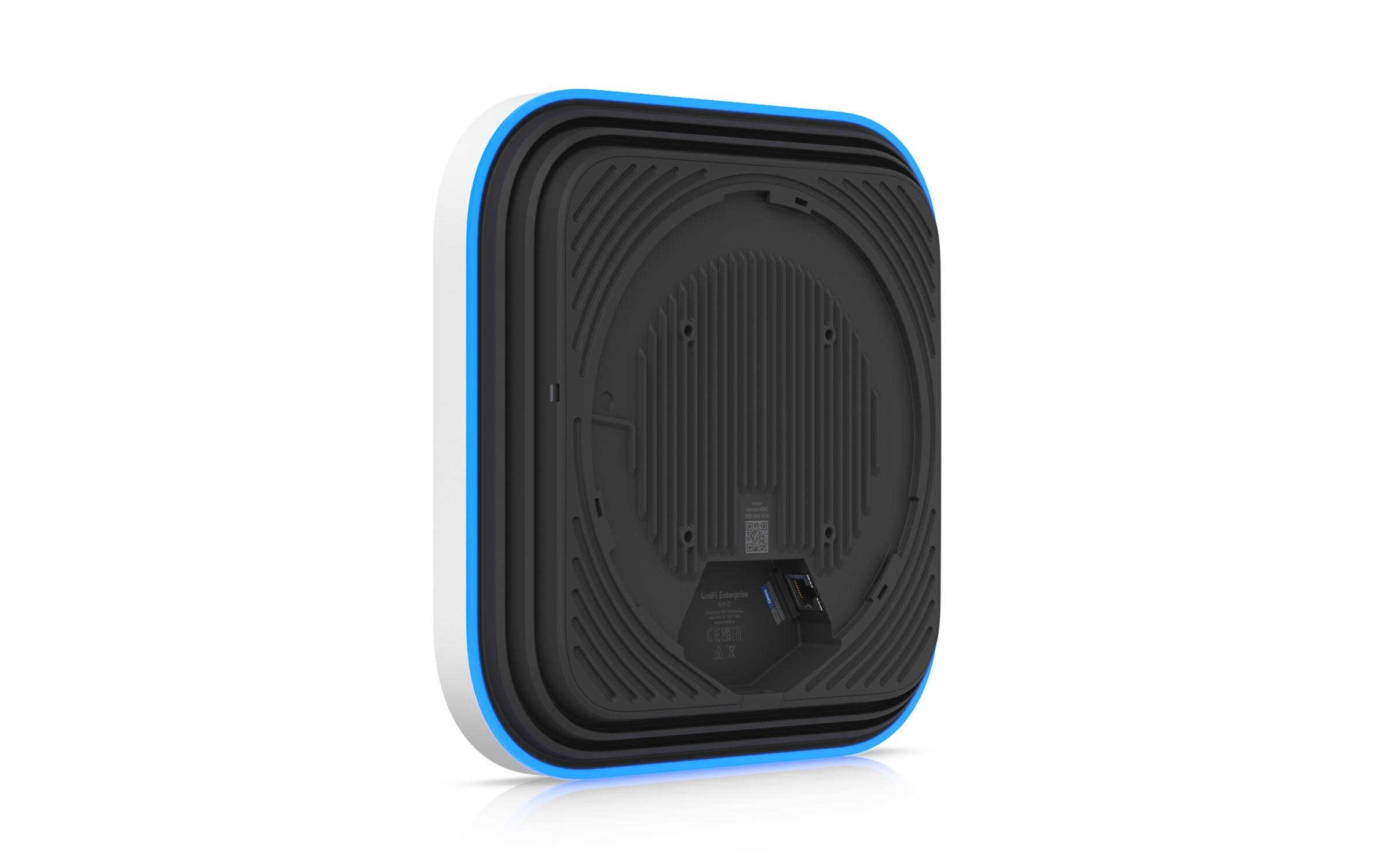 Access Point E7<br>Indoor Access Point der Enterprise-Klasse mit 10-Stream-WiFi 7-Leistung, einem 10-GbE-Uplink und einem redundanten GbE-Port für hohe Verfügbarkeit.