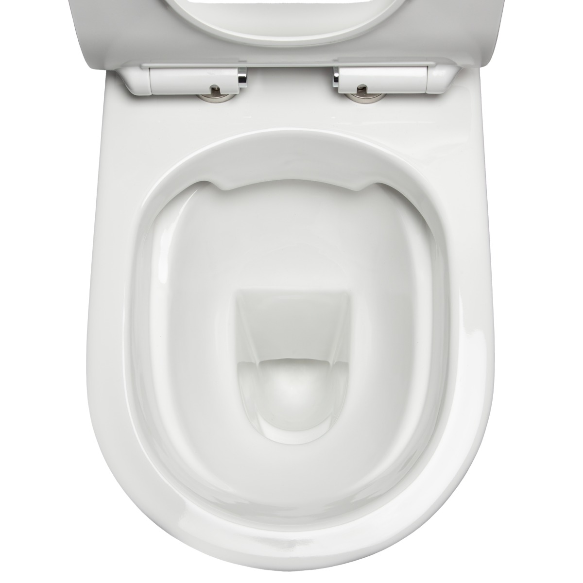 Kerra Makalu randloos staand toilet met softclose zitting wit glans