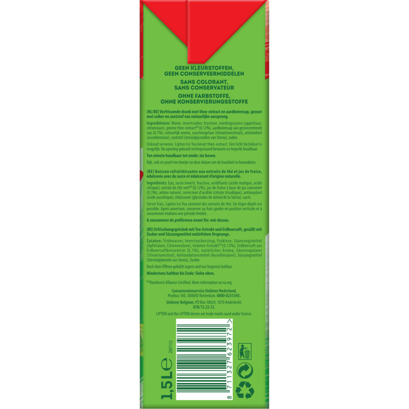 Lipton Ice tea green strawberry