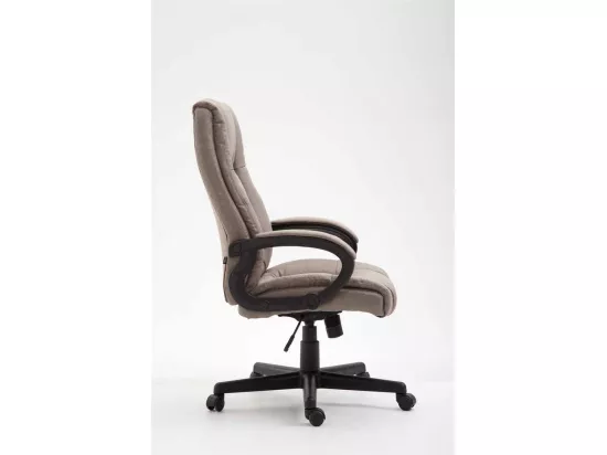 Chaise de bureau - Tissu & Blanc - Taupe - XL Sparta