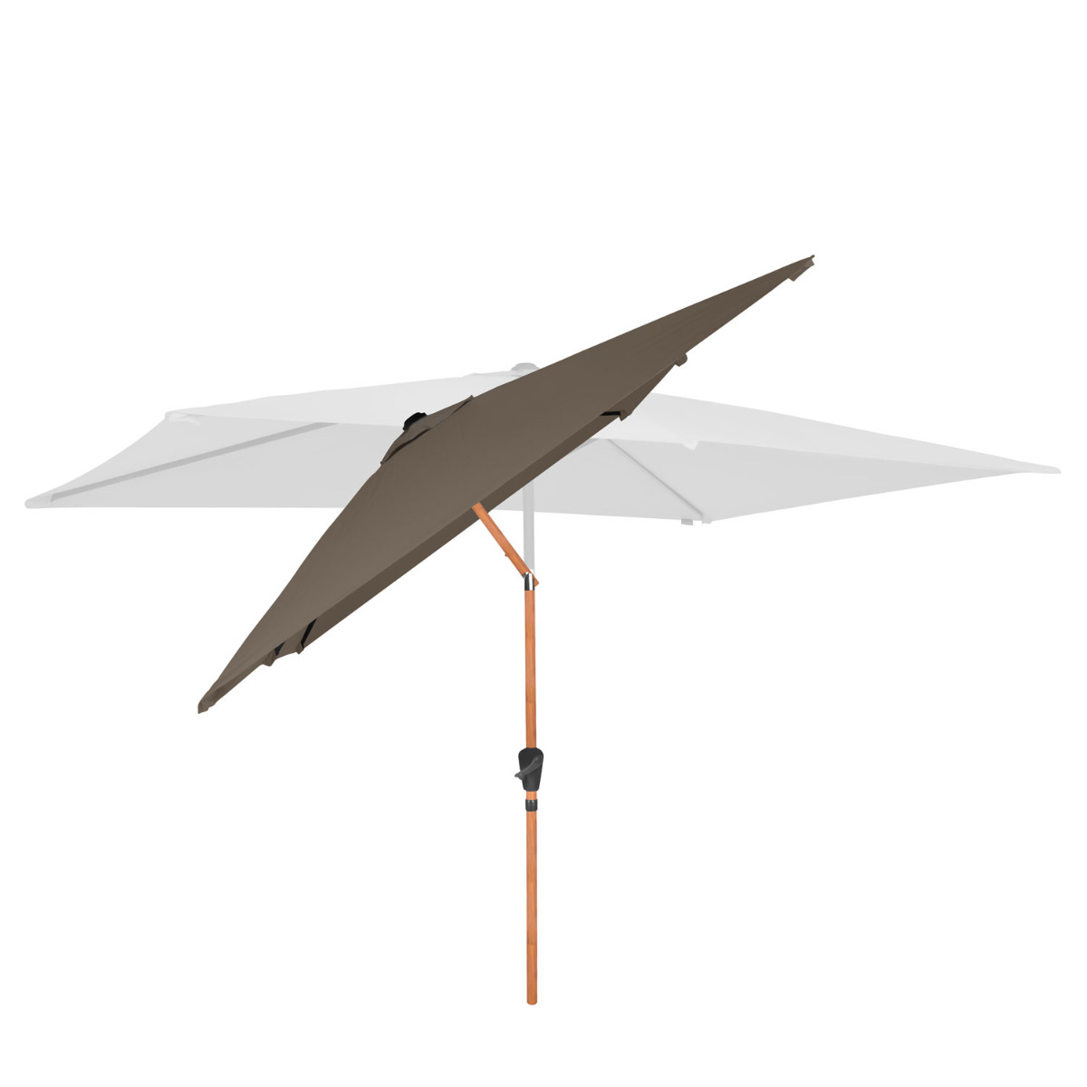 VONROC Premium Rapallo 200 x 300 cm parasol - Taupe