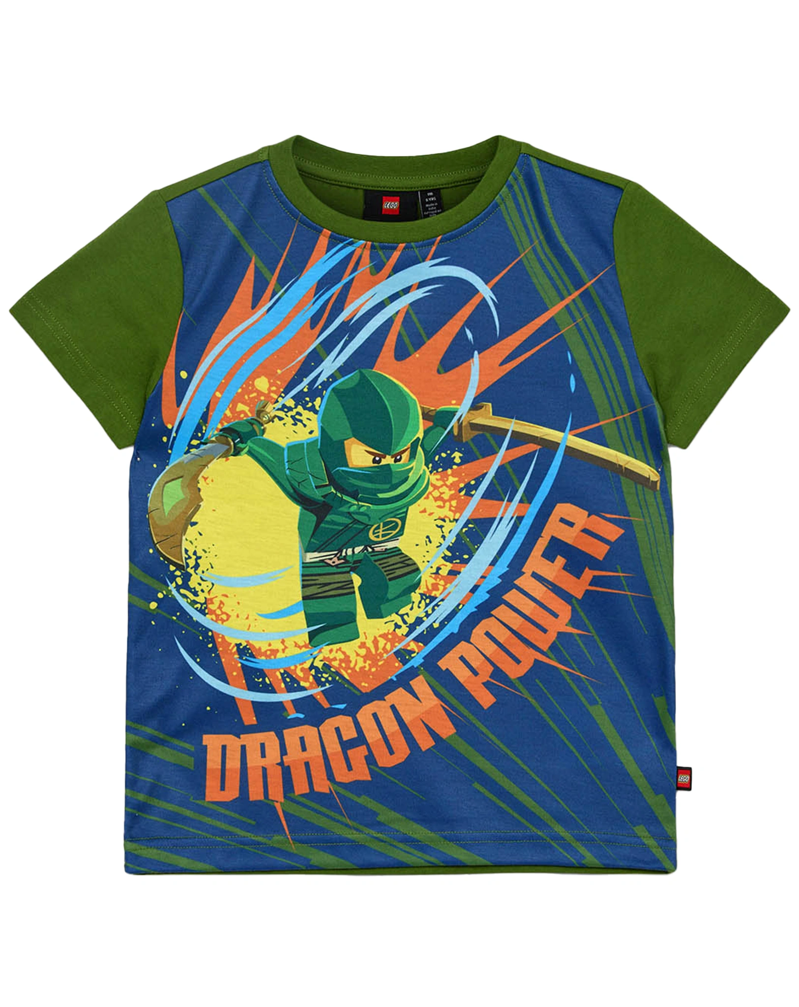 Kurzarmshirt LWTANO 206 in twist of lime