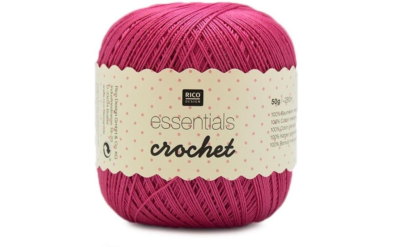 Häkel- und Strickgarn Essentials Crochet 50 g, PinkHäkelgarn für kreative Projekte