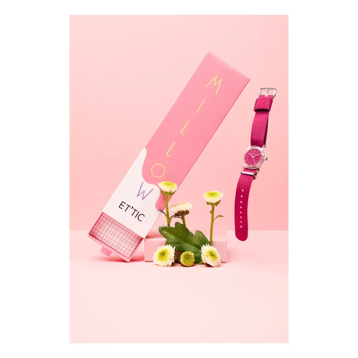 Millow Montre Et'Tic | Rouge framboise