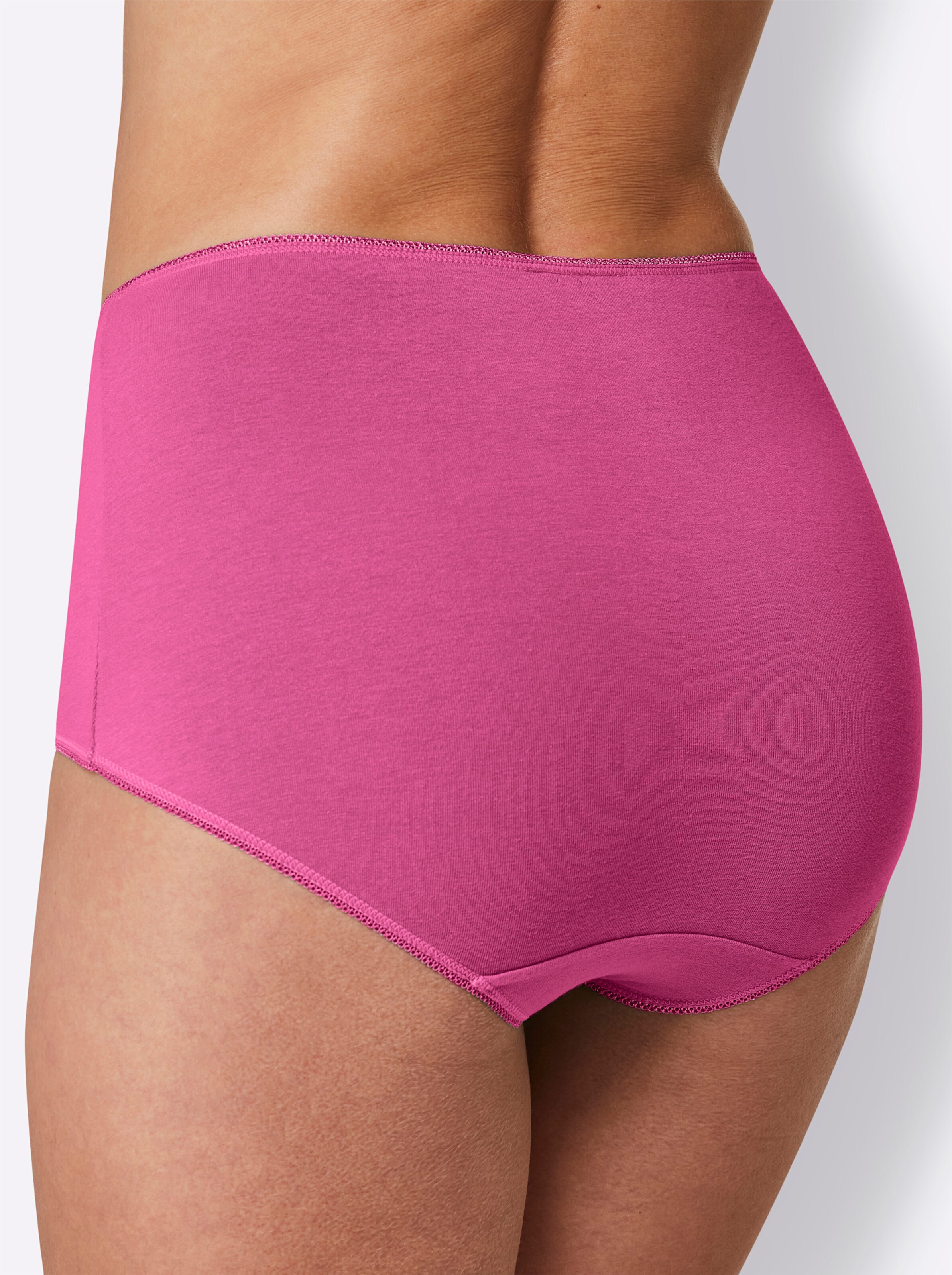 wäschepur Taillenslip in weiß + magenta + marine + jade