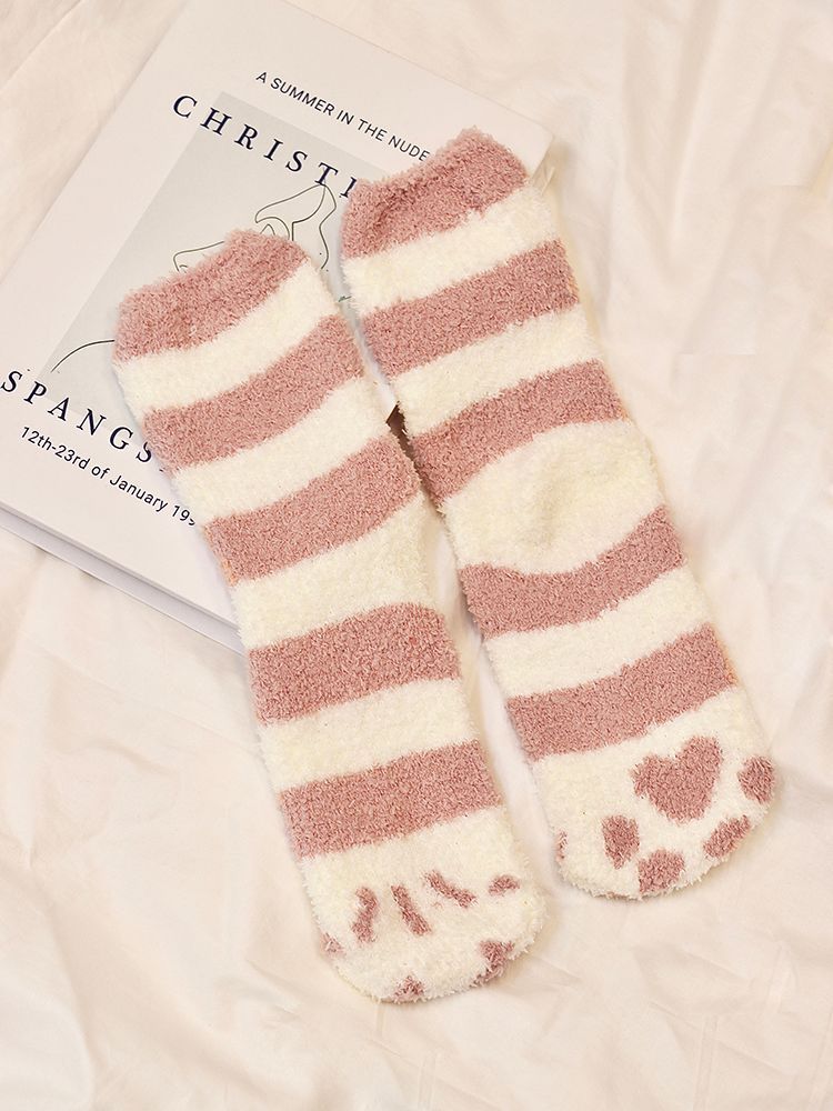 Yunikon - Kattenpoot Fleece Sokken