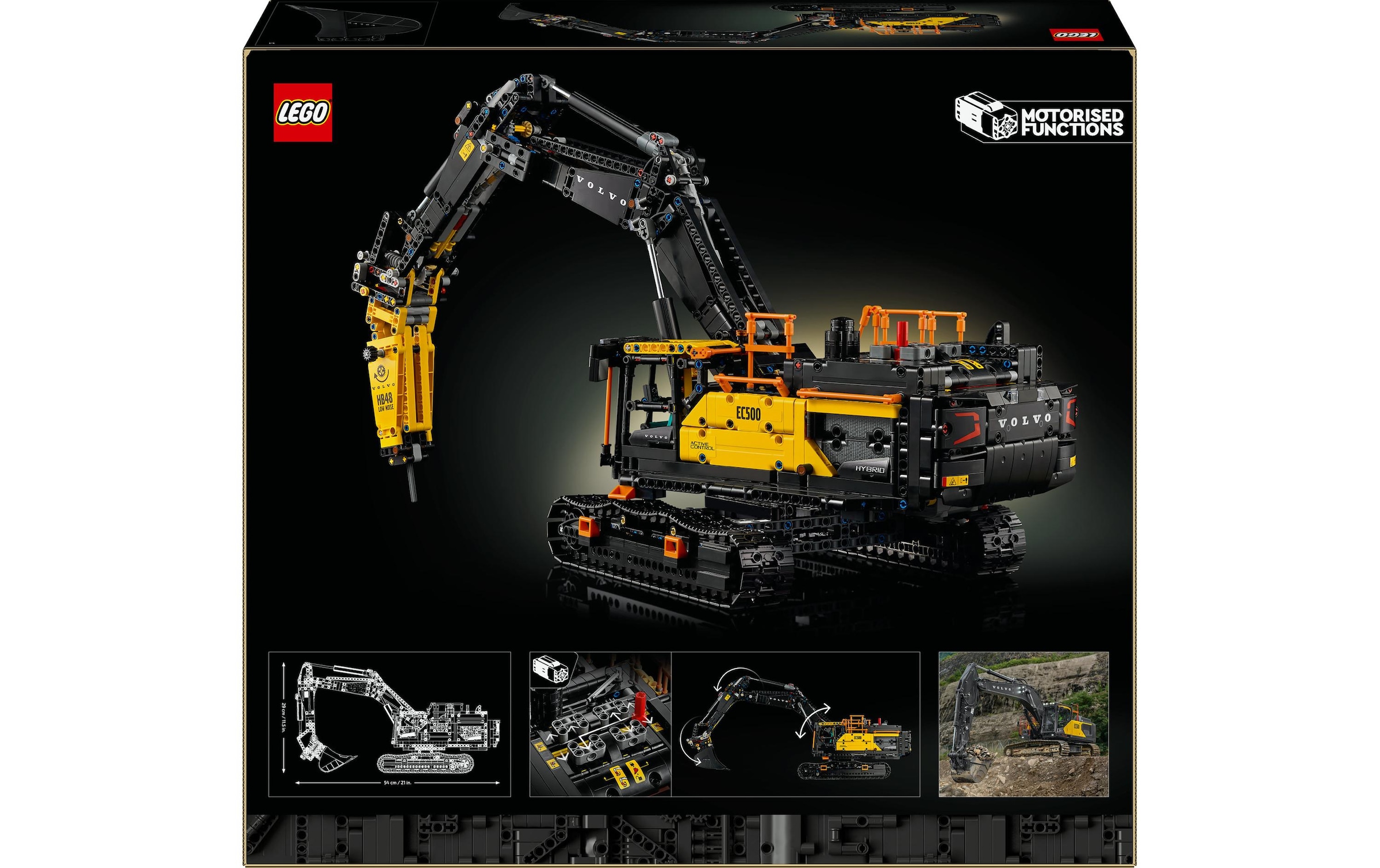 LEGO® Spielbausteine »LEGO® Technic Volvo EC500 Hybrid Bagger, 42215«