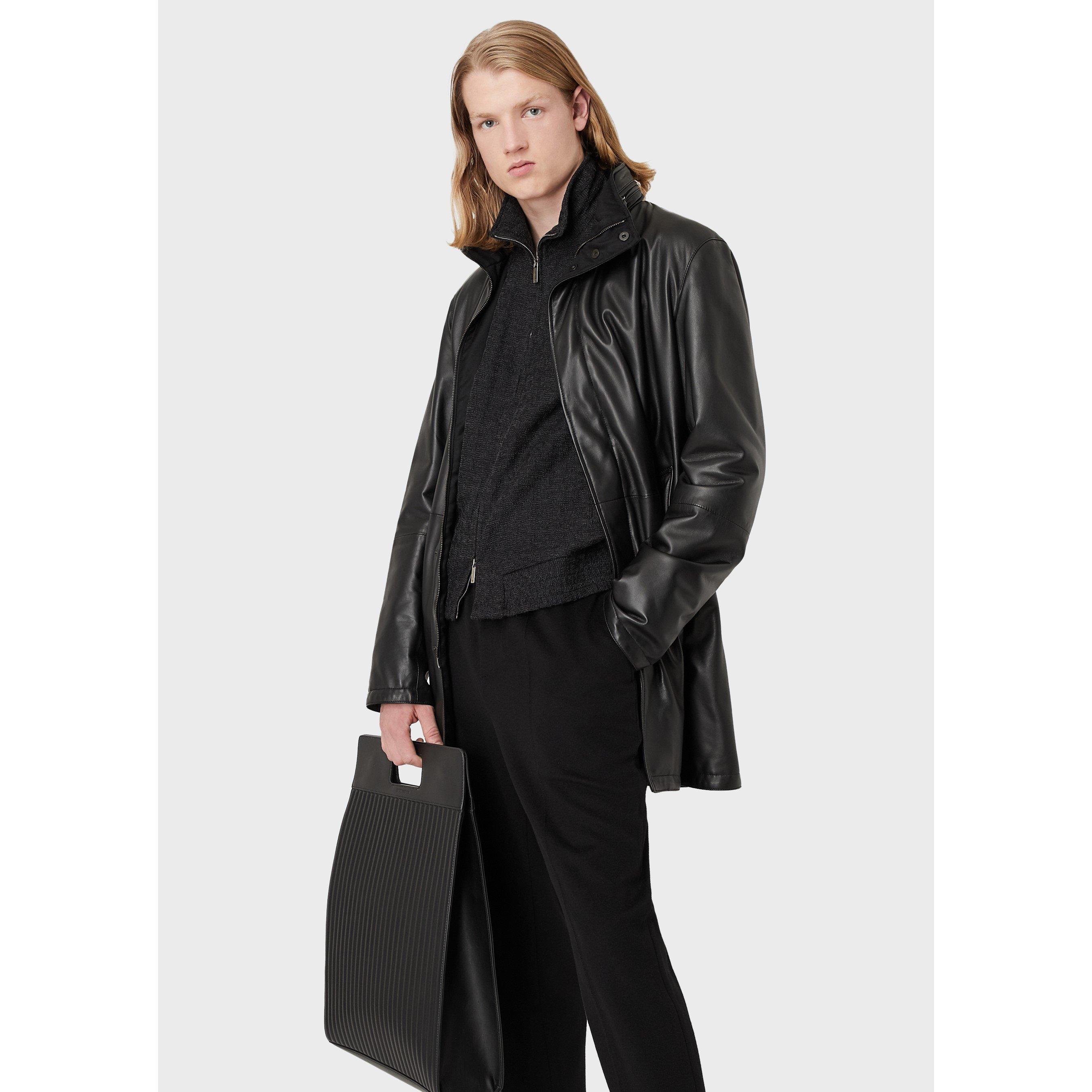 Emporio Armani Textured Zipped Jacket