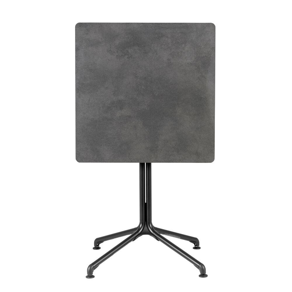 Quadratische Tischplatte, 59 cm Größe Horizon HPL Grau Fusain