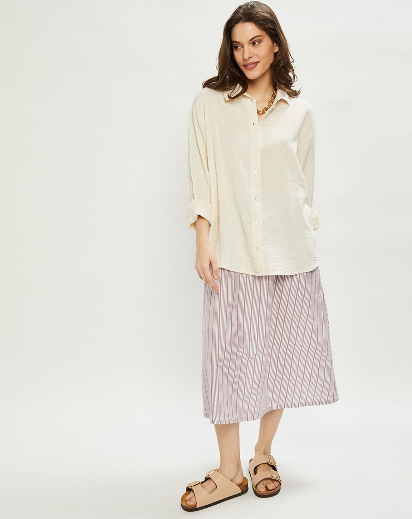 Harris Wilson Chemise Celeste écrue
