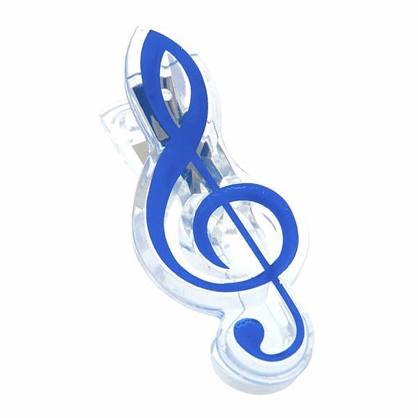 agifty Music Clip Violin Clef Blue