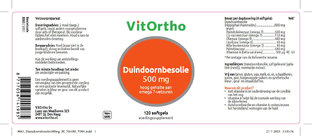 VitOrtho Duindoornbesolie 500mg Softgels 120SG