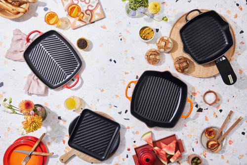 Le Creuset Skillet Vierkante Grillpan 26 cm Zwart