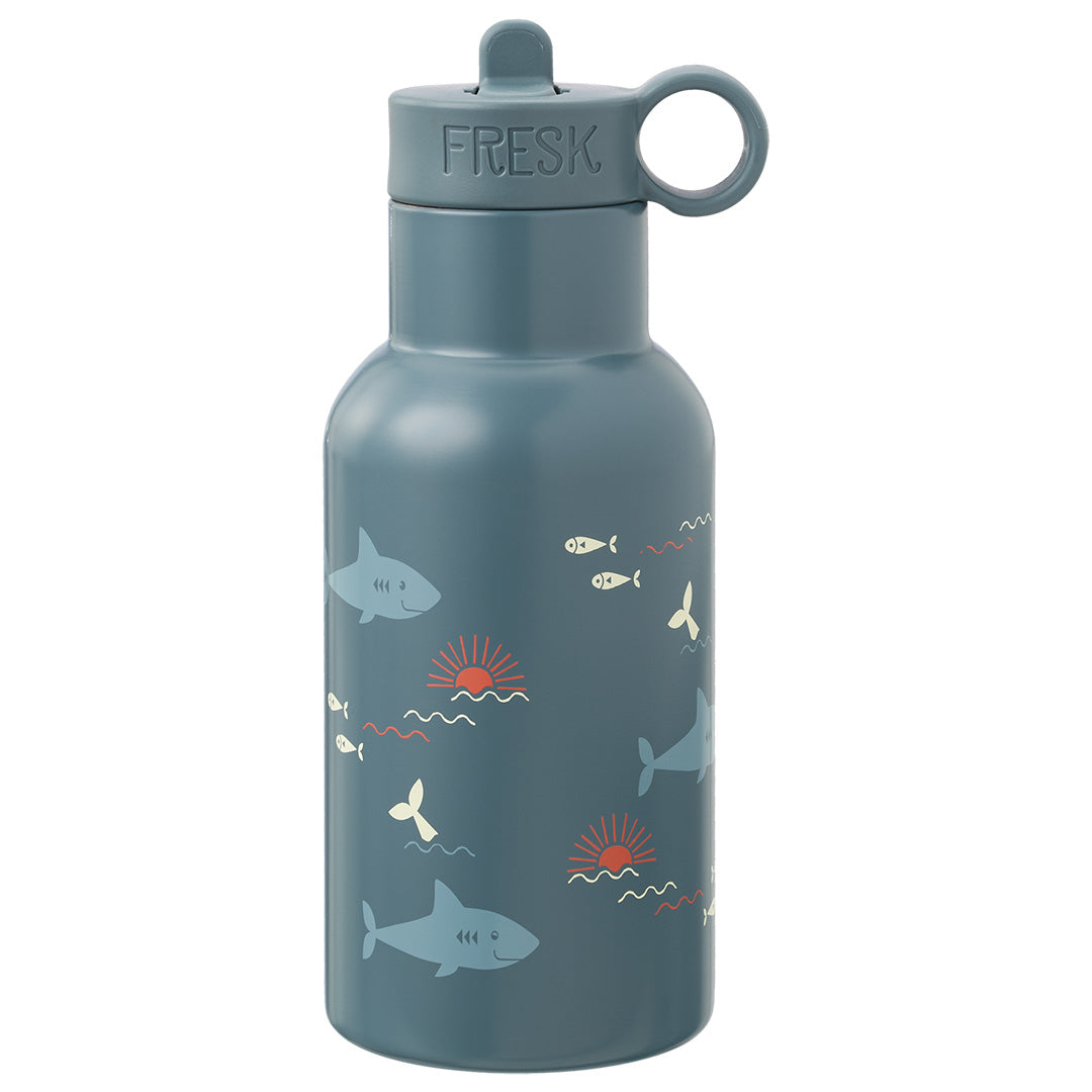 fresk rvs thermosfles met extra dop - shark - 350 ml