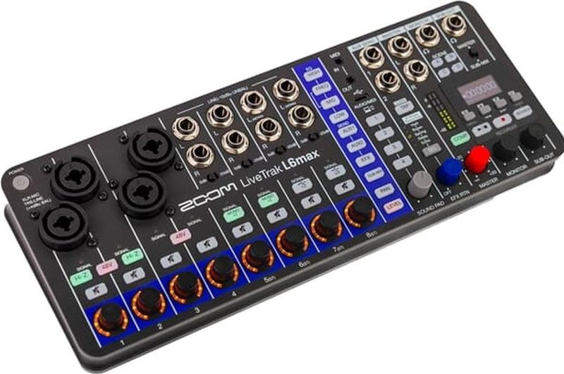 Zoom - LiveTrak L6max - Mengpaneel - Zwart - 12-Kanaals Digitale Mixer