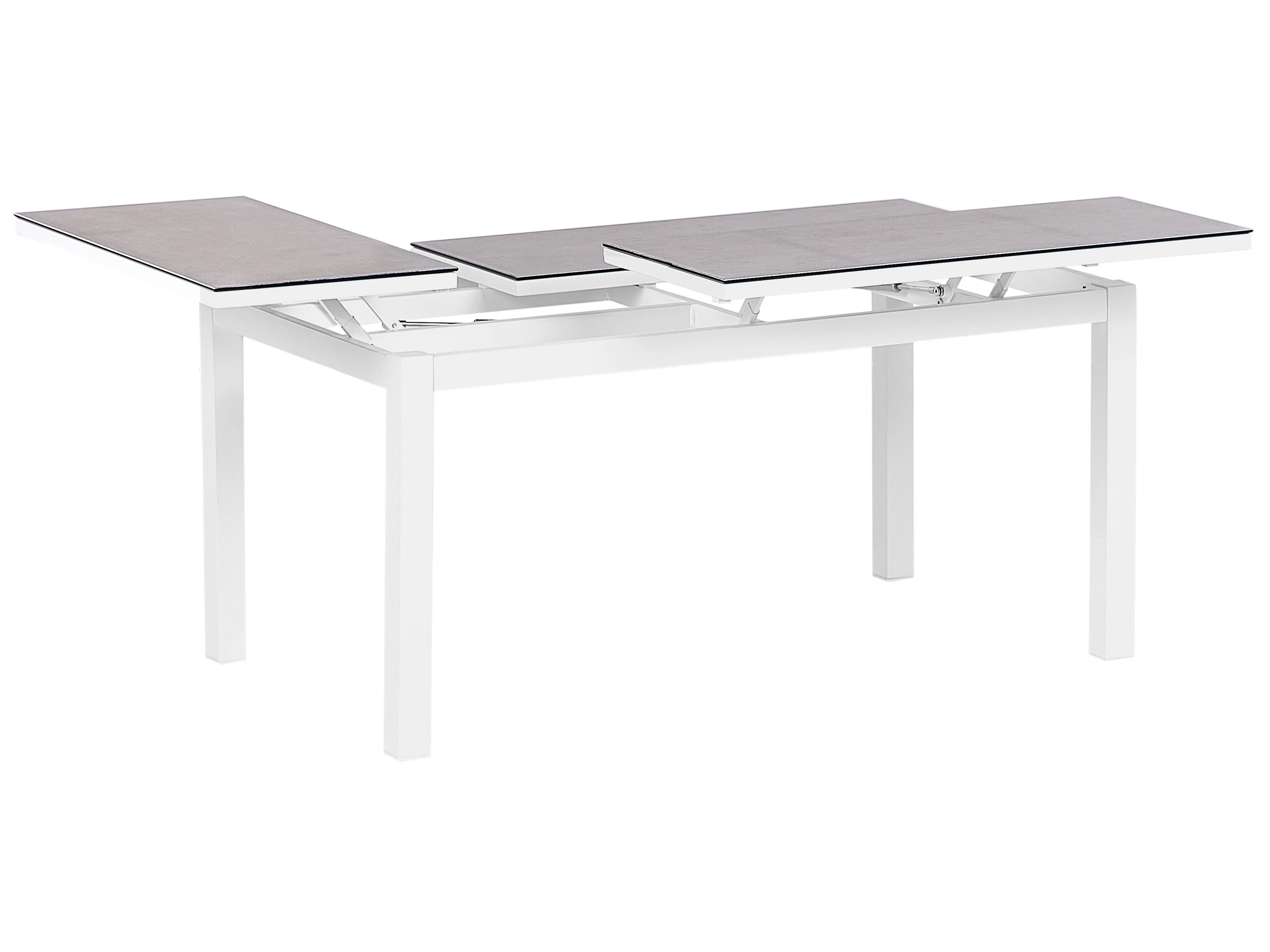 Tuin hoekloungeset met tafel 5-zits MESSINA linkszijdig Metaal Zandbeige