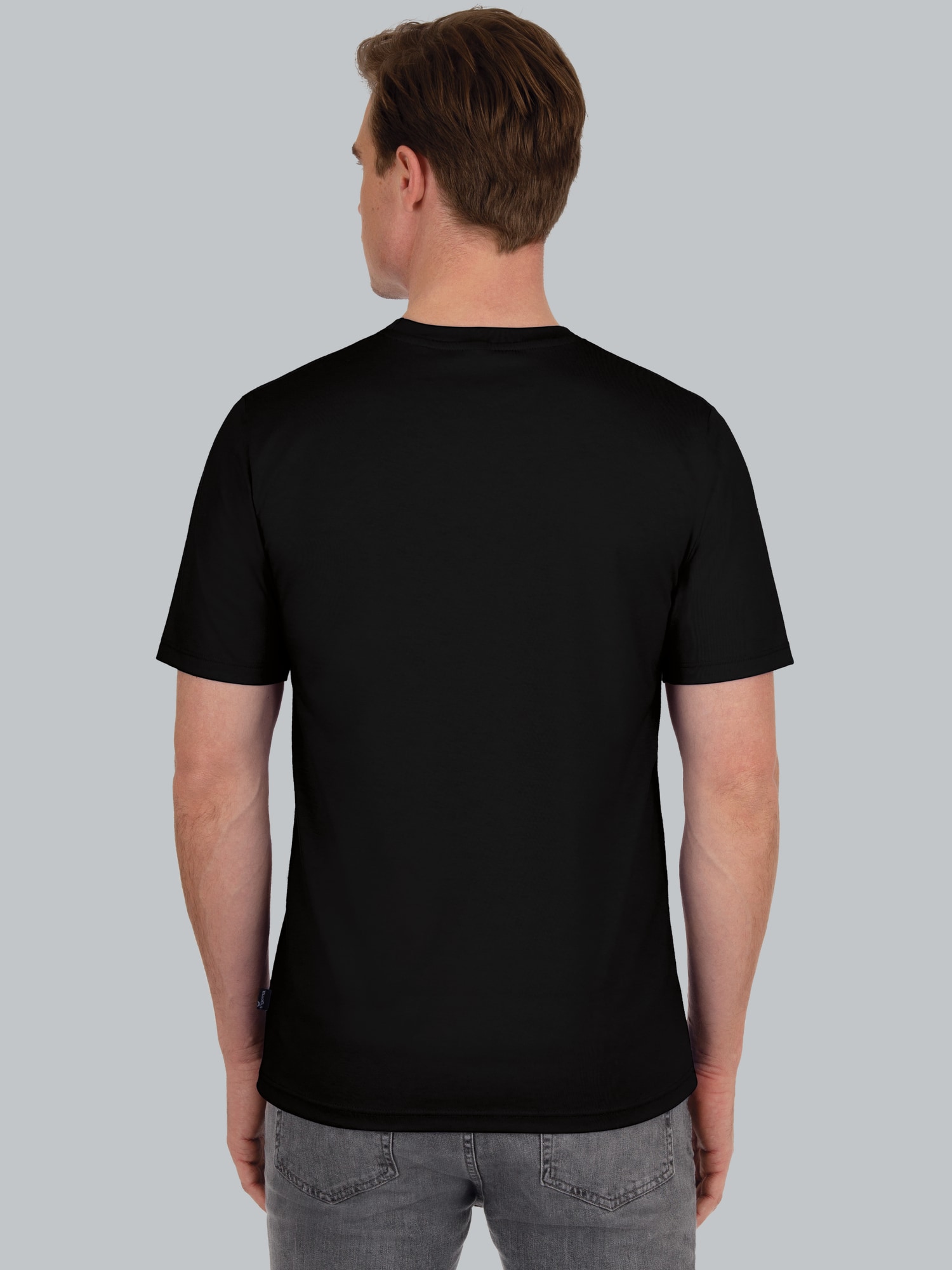 T-Shirt aus 100% Baumwolle Schwarz
