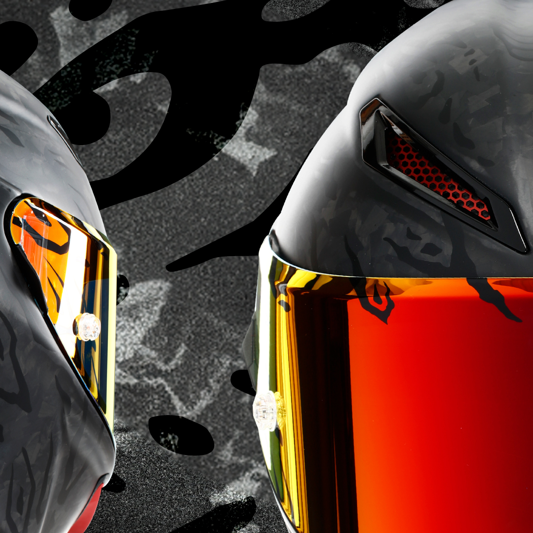 AGV - Casque Pista GP RR Pantera Carbone / Rouge