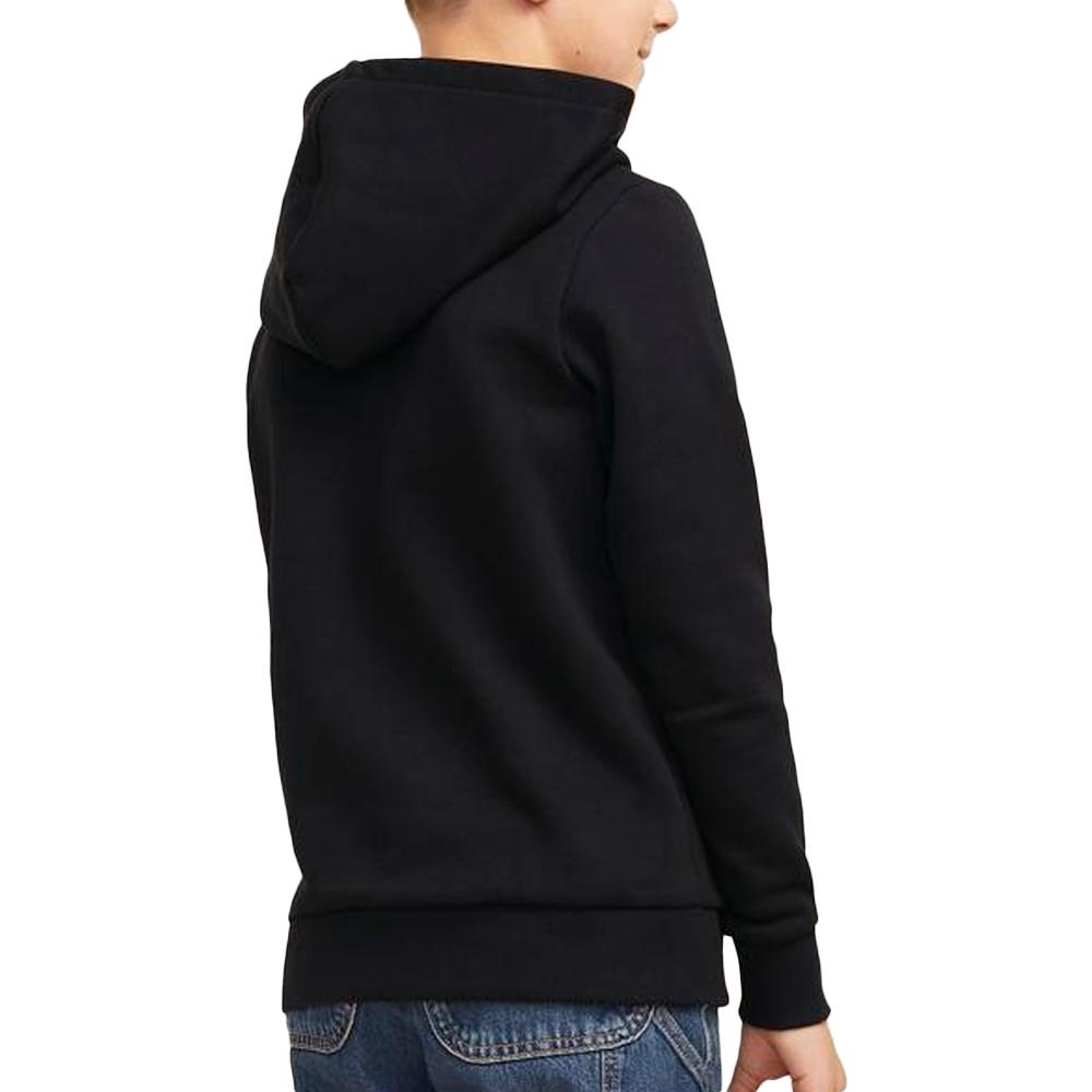 Jack & Jones Sweat à Capuche Noir Garçon Jack & Jones Varsity Branding