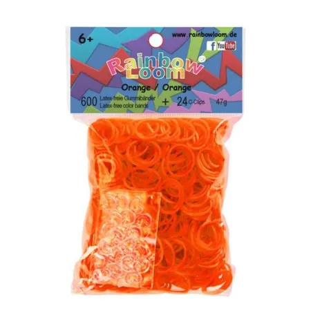 Rainbow Loom® Gummibänder, orange