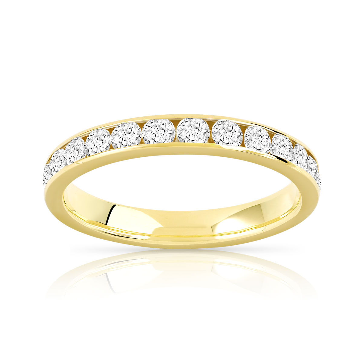 Alliance or 750 jaune diamant H/P1