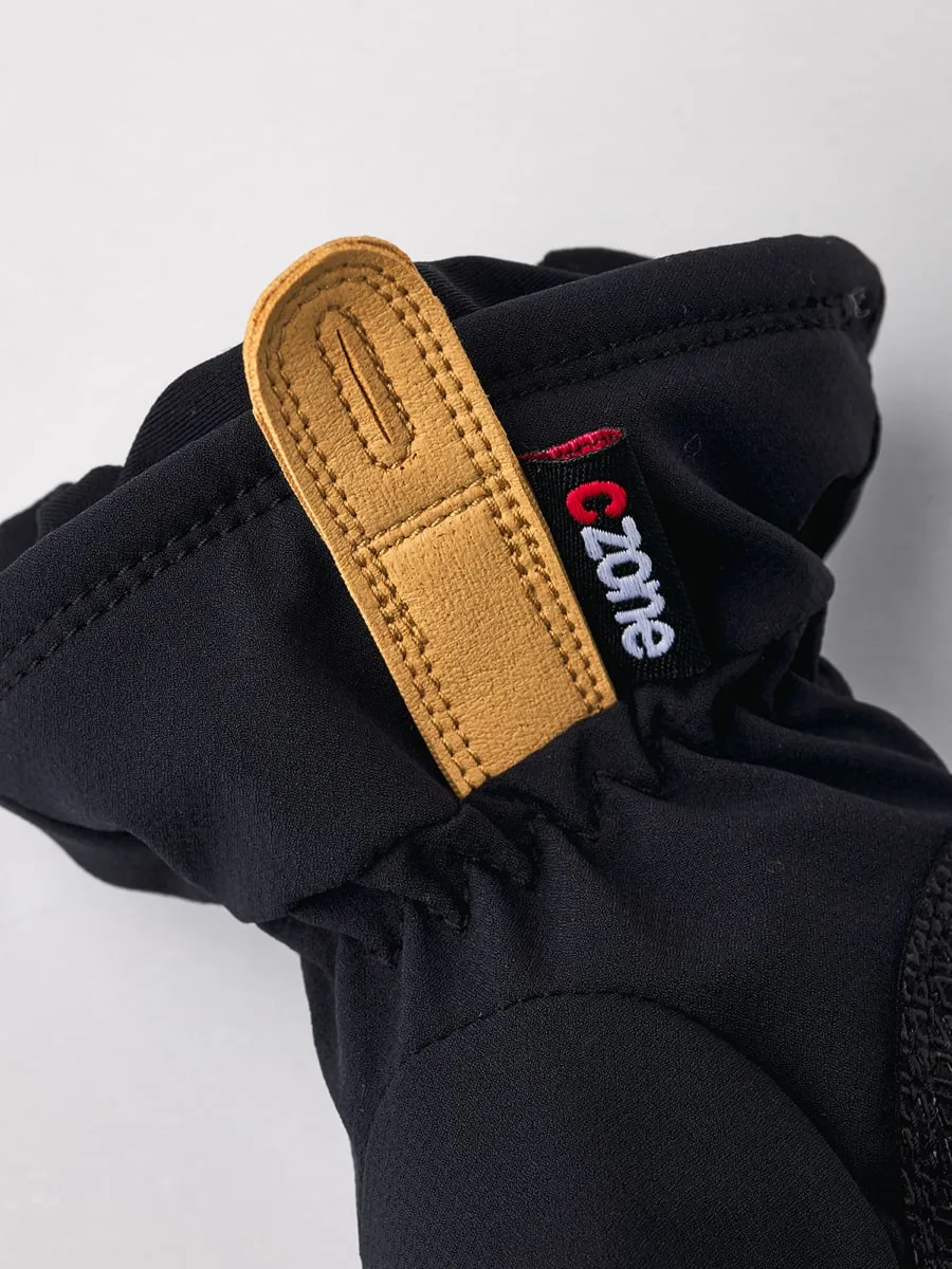 Hestra Czone Pluto Jr - 5 Finger Black