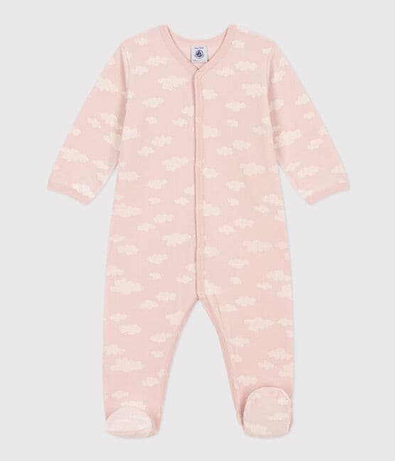 Pyjama bébé nuages en velours