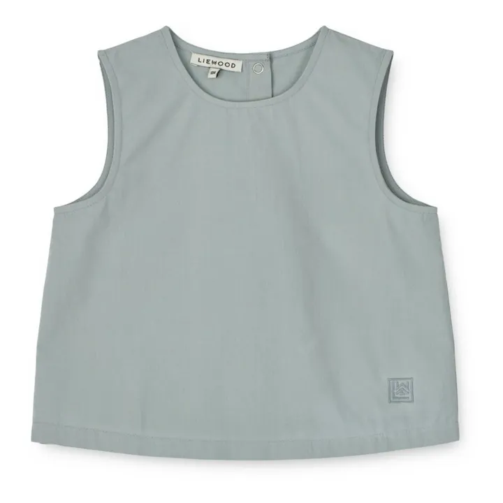 Liewood Top sans manches Coton Bio Delphia | Bleu gris